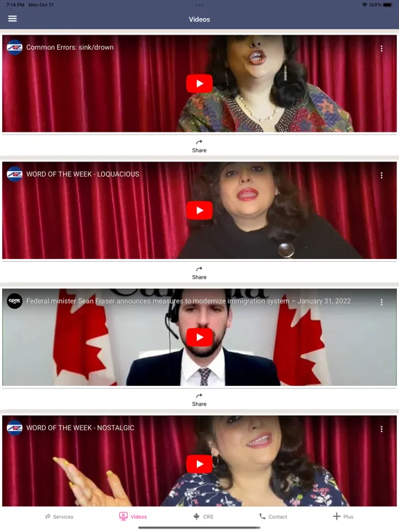 Ảnh chụp màn hình của A2z Ontario iPad 