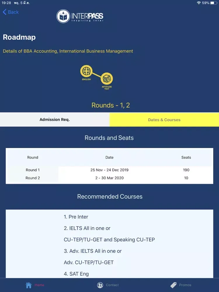 Zrzuty ekranu Interpass iPad 