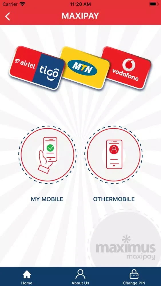 Screenshot di MaxiPay