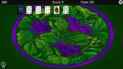 Tangkapan skrin Interplay Solitaire