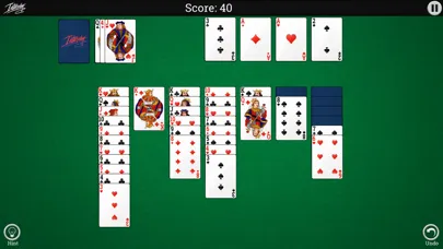 Tangkapan skrin Interplay Solitaire