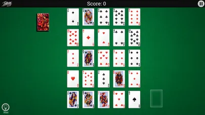 Tangkapan skrin Interplay Solitaire