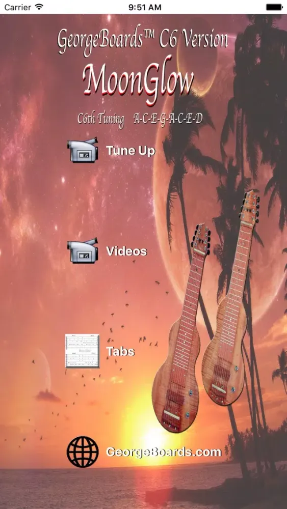 Capturas de pantalla de MoonGlow C6 Version for the Lap Steel Guitar