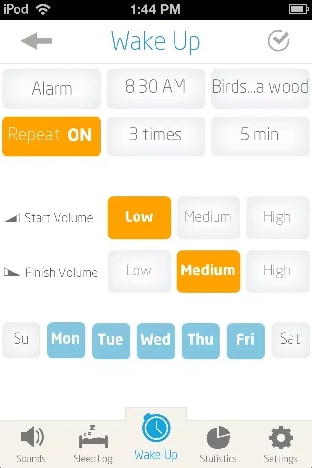 Capturas de pantalla de Sleep Well Alarm; Intelligent Alarm Clock