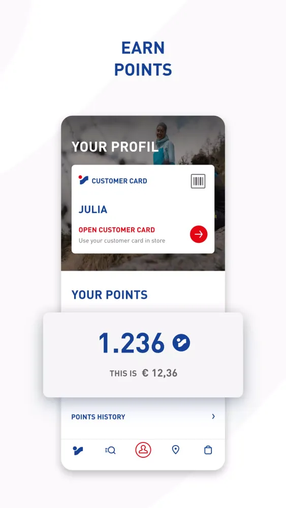 Zrzuty ekranu INTERSPORT AT/CZ/HU/SK