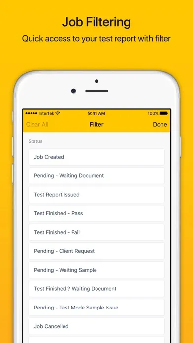 تصاویر Intertek - Job Tracker