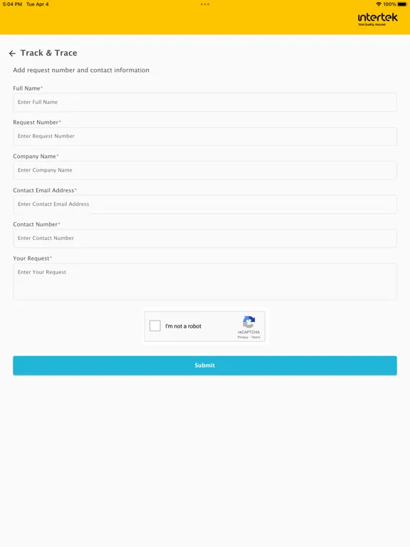 Скриншоты Intertek Uganda PVoC iPad 