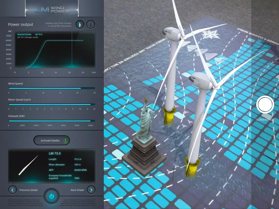 LM Wind Power iPad  Screenshots