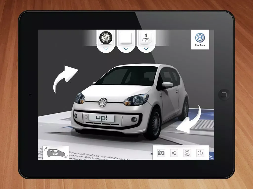 Скриншоты VW up! 3D iPad 
