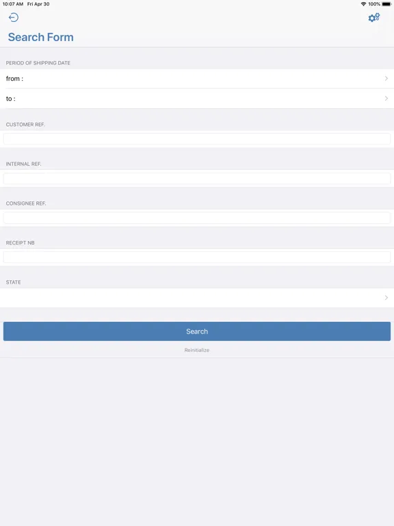 Intertrans Easytrack iPad  Screenshots
