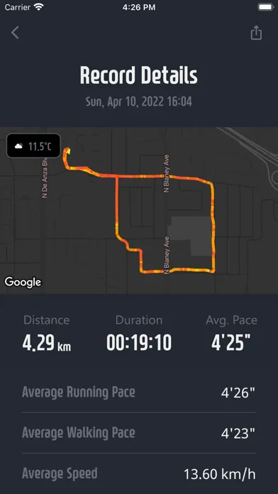 Run Now - Interval Running スクリーンショット