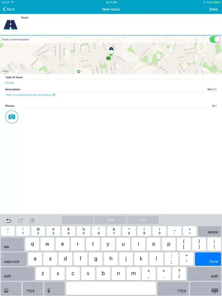 Zrzuty ekranu SmartCitizen iPad 