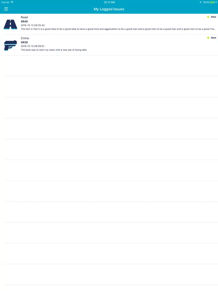 Zrzuty ekranu SmartCitizen iPad 