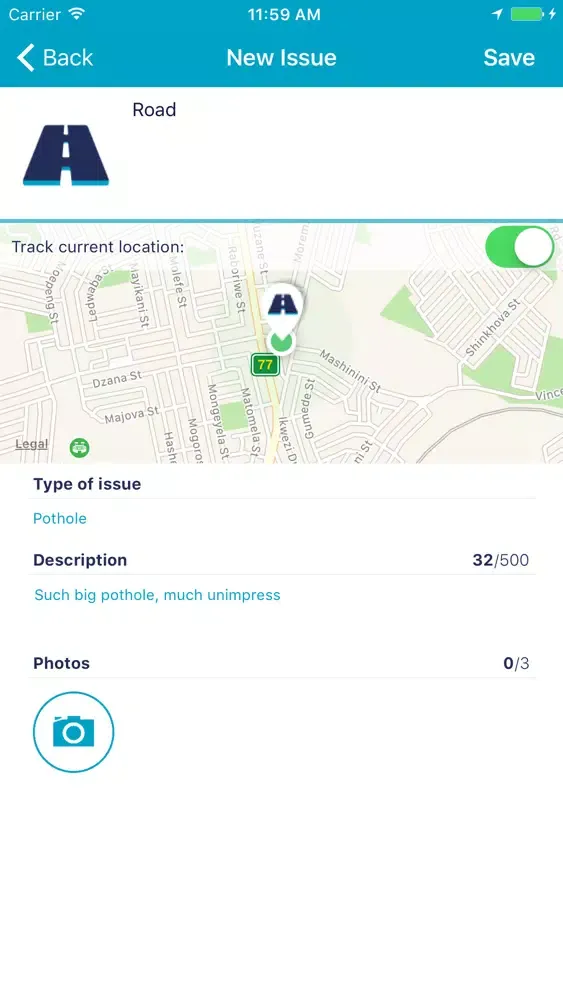 Zrzuty ekranu SmartCitizen