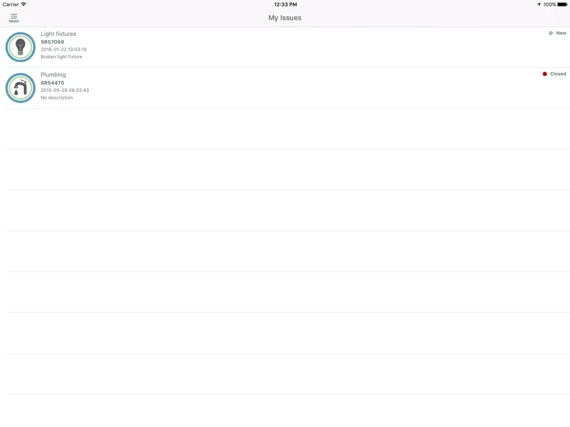 Snap! Facilities Maintenance iPad  Screenshots