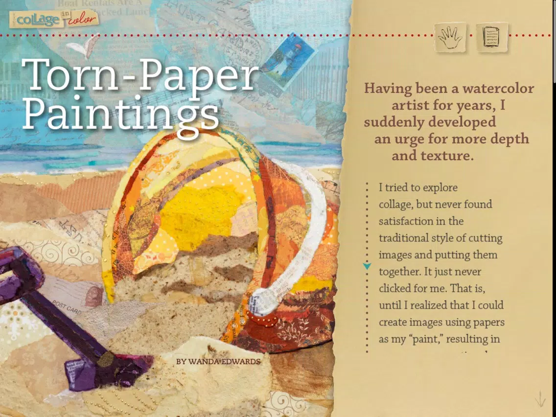 Cloth, Paper, Scissors Collage in Color iPad  Screenshots