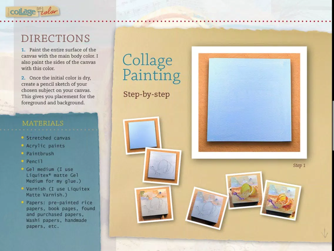 Cloth, Paper, Scissors Collage in Color iPad  Screenshots