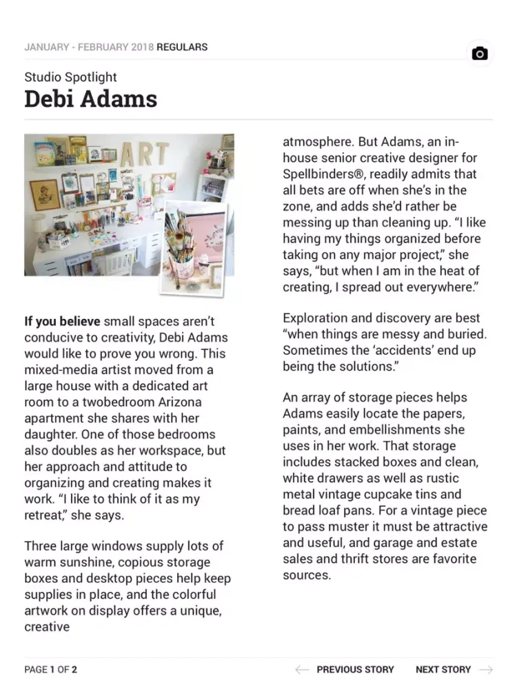 Screenshot di Cloth Paper Scissors Magazine iPad 