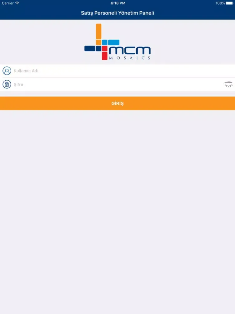 Tangkapan layar MCM Mozaik iPad 