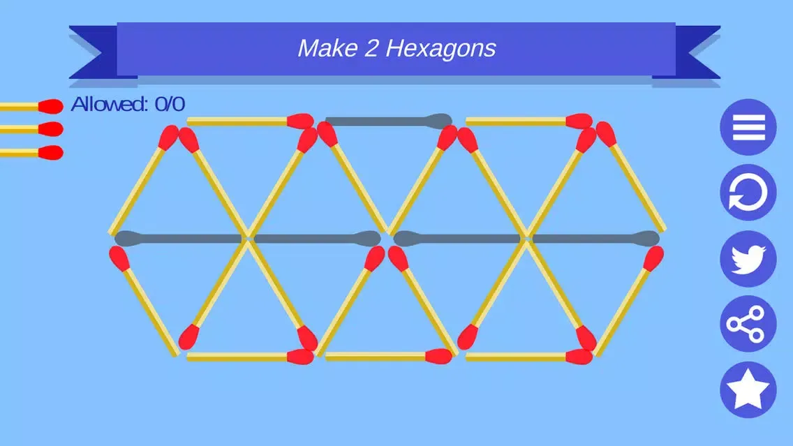 Capturas de tela do Matchstick Game Puzzle