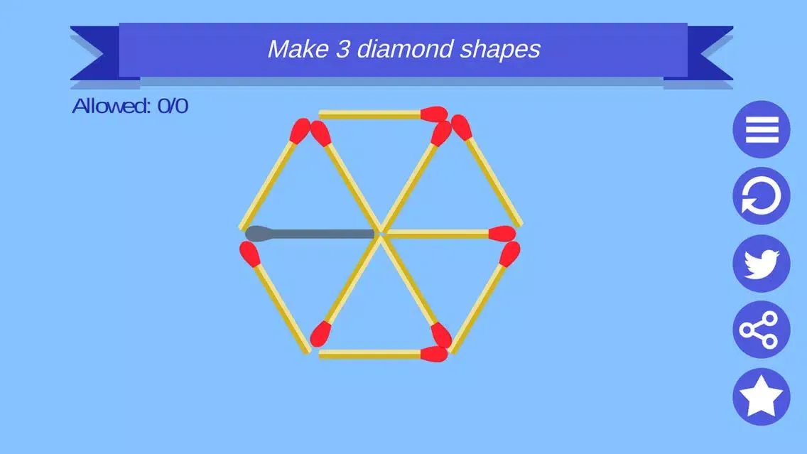 Capturas de tela do Matchstick Game Puzzle