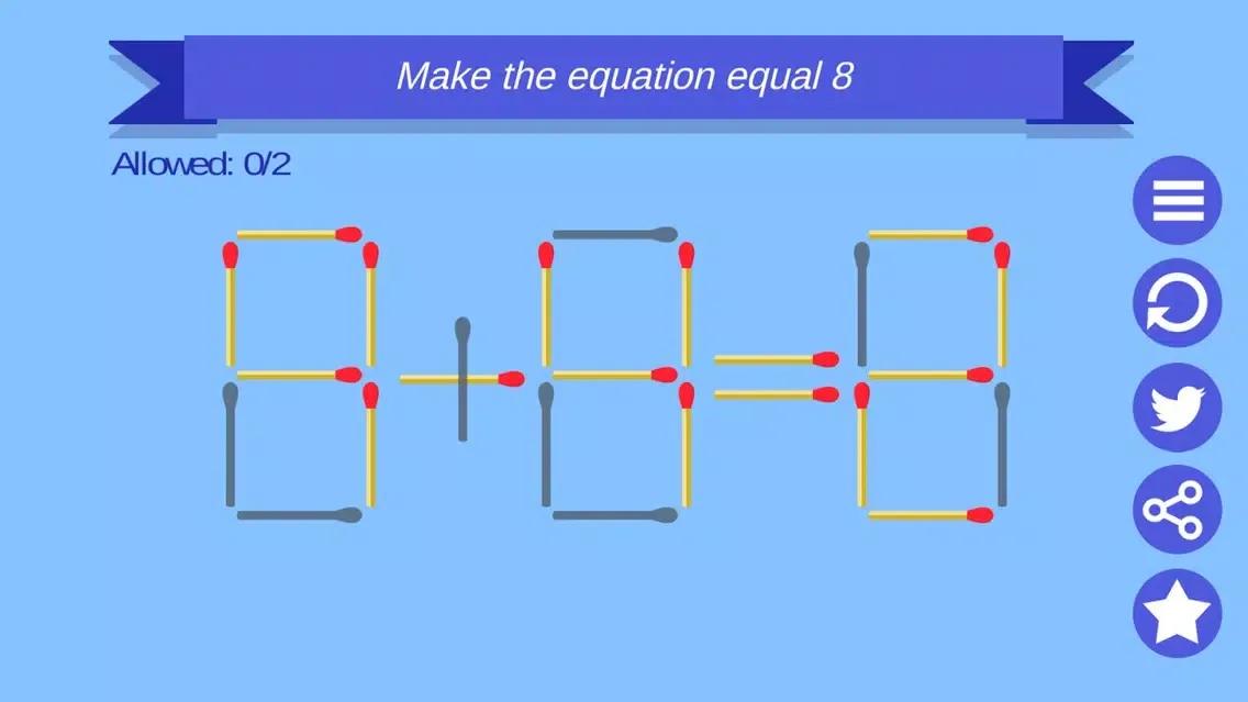 Capturas de tela do Matchstick Game Puzzle