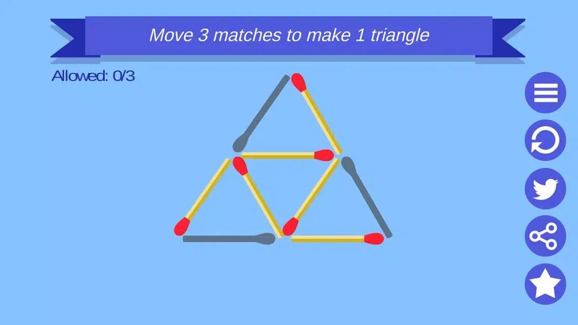 Capturas de tela do Matchstick Game Puzzle