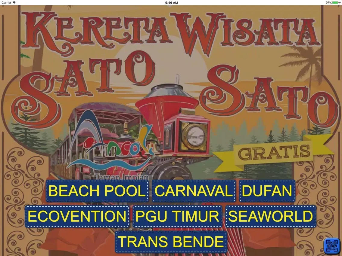 Captures d'écran de Ancol Kereta Wisata Sato Sato iPad 