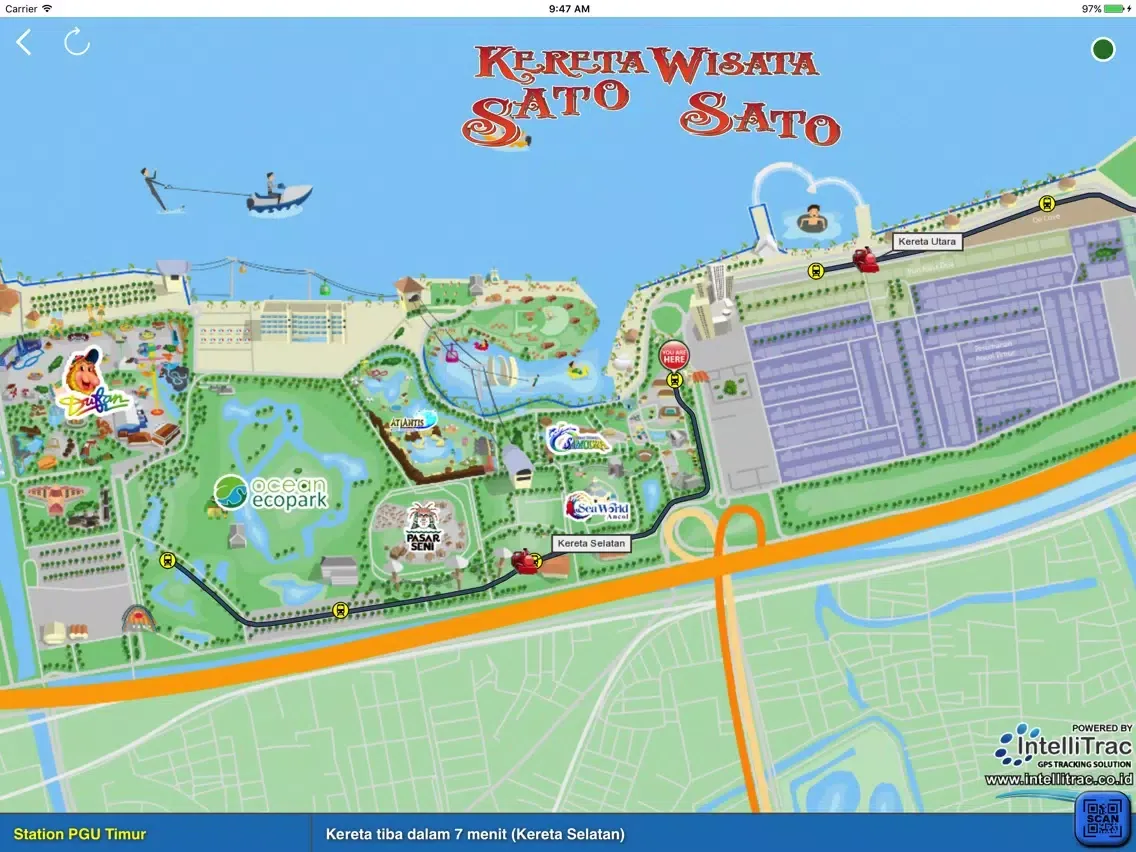 Captures d'écran de Ancol Kereta Wisata Sato Sato iPad 