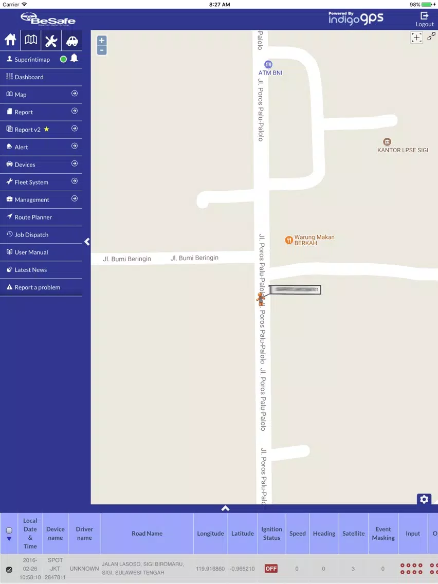 BeSafe GPS iPad  স্ক্রিনশট
