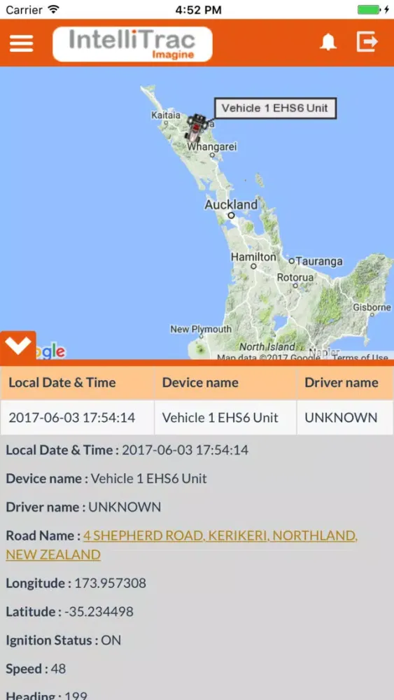 IntelliTrac GPS Tracker NZ स्क्रीनशॉट