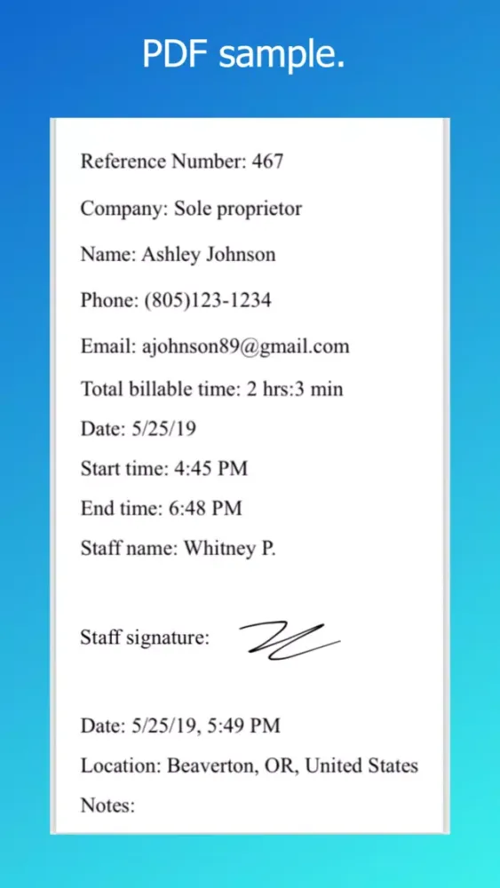 Screenshot di In Time Sheet