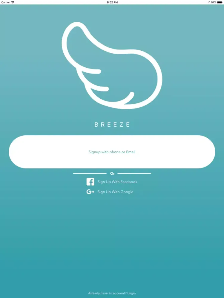 Ảnh chụp màn hình của Breeze - Quick Easy Delivery iPad 
