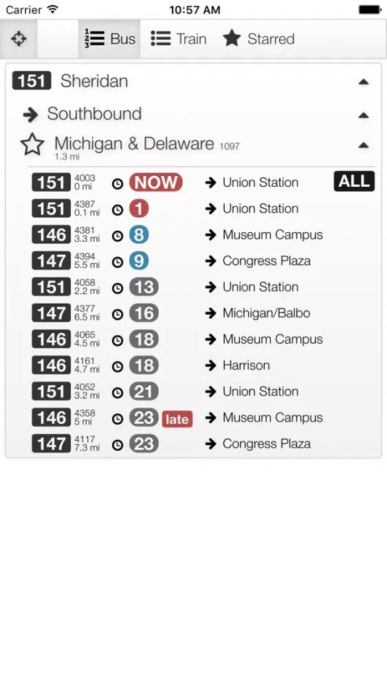 Captures d'écran de Transit Master - Chicago CTA
