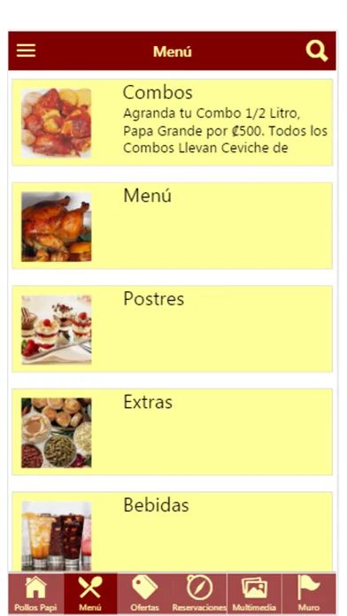 Capturas de tela do Pollos Papi