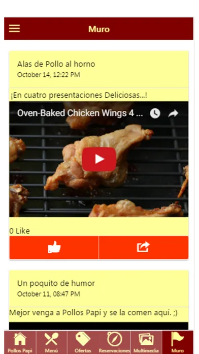 Capturas de tela do Pollos Papi
