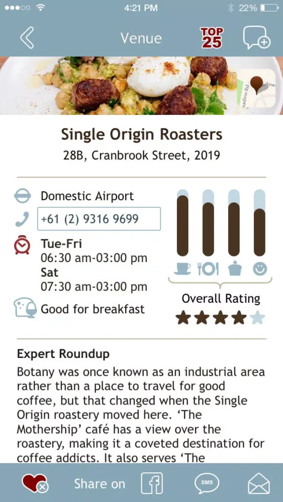 Sydney: Coffee Guide Screenshots