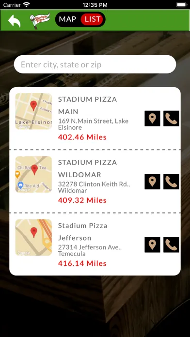 Ảnh chụp màn hình của Stadium Pizza & Brewery