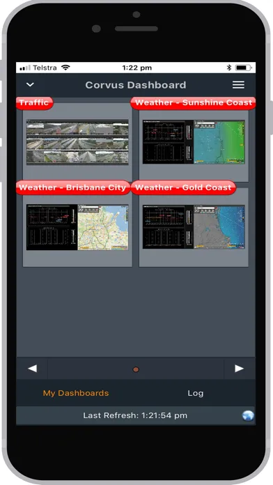 Corvus Dashboard 스크린샷
