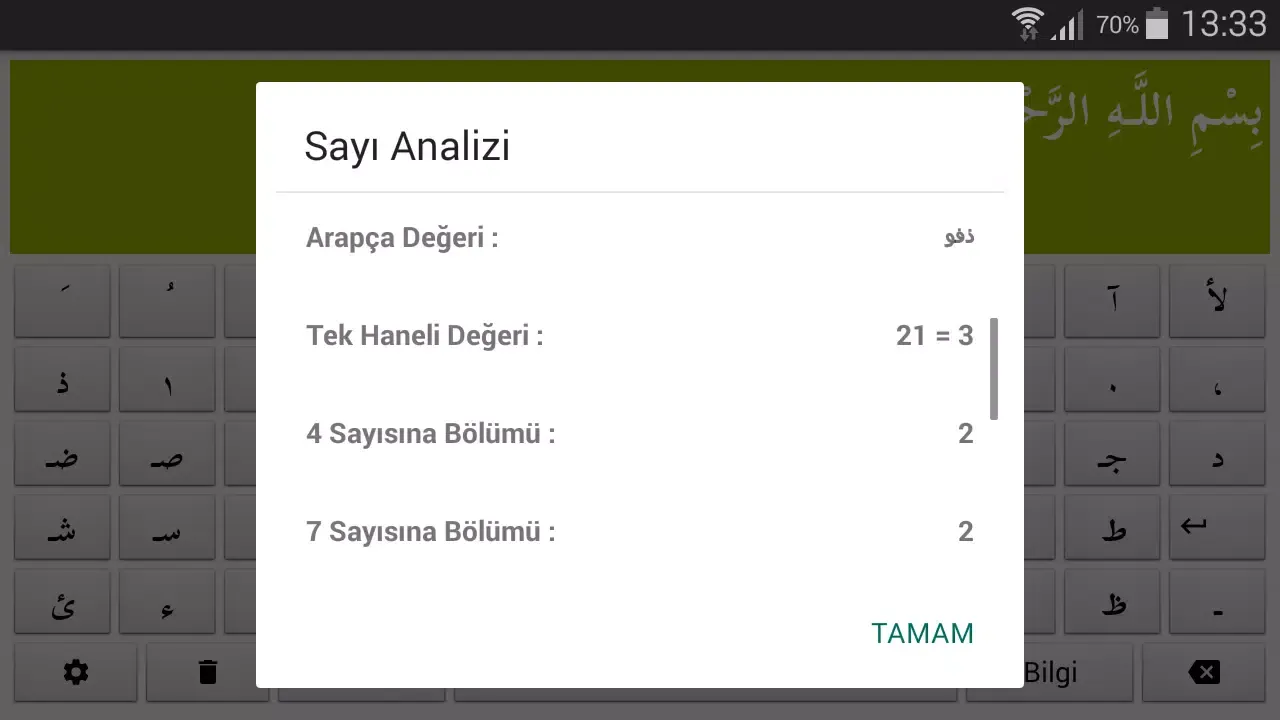 Ebced Hesaplama Screenshots