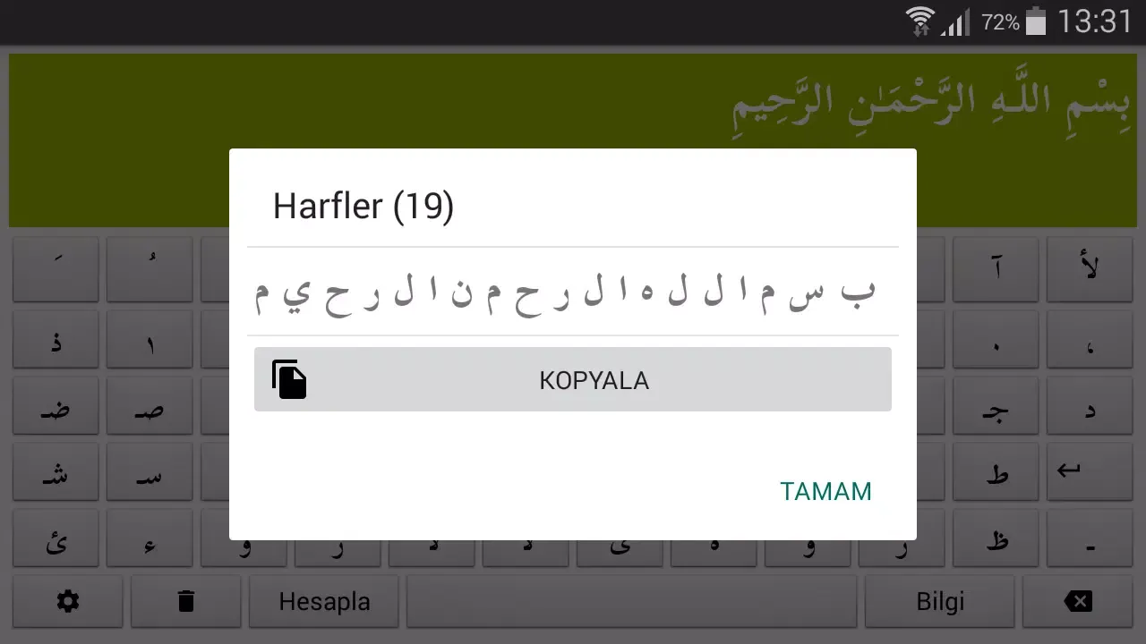 Ebced Hesaplama Screenshots