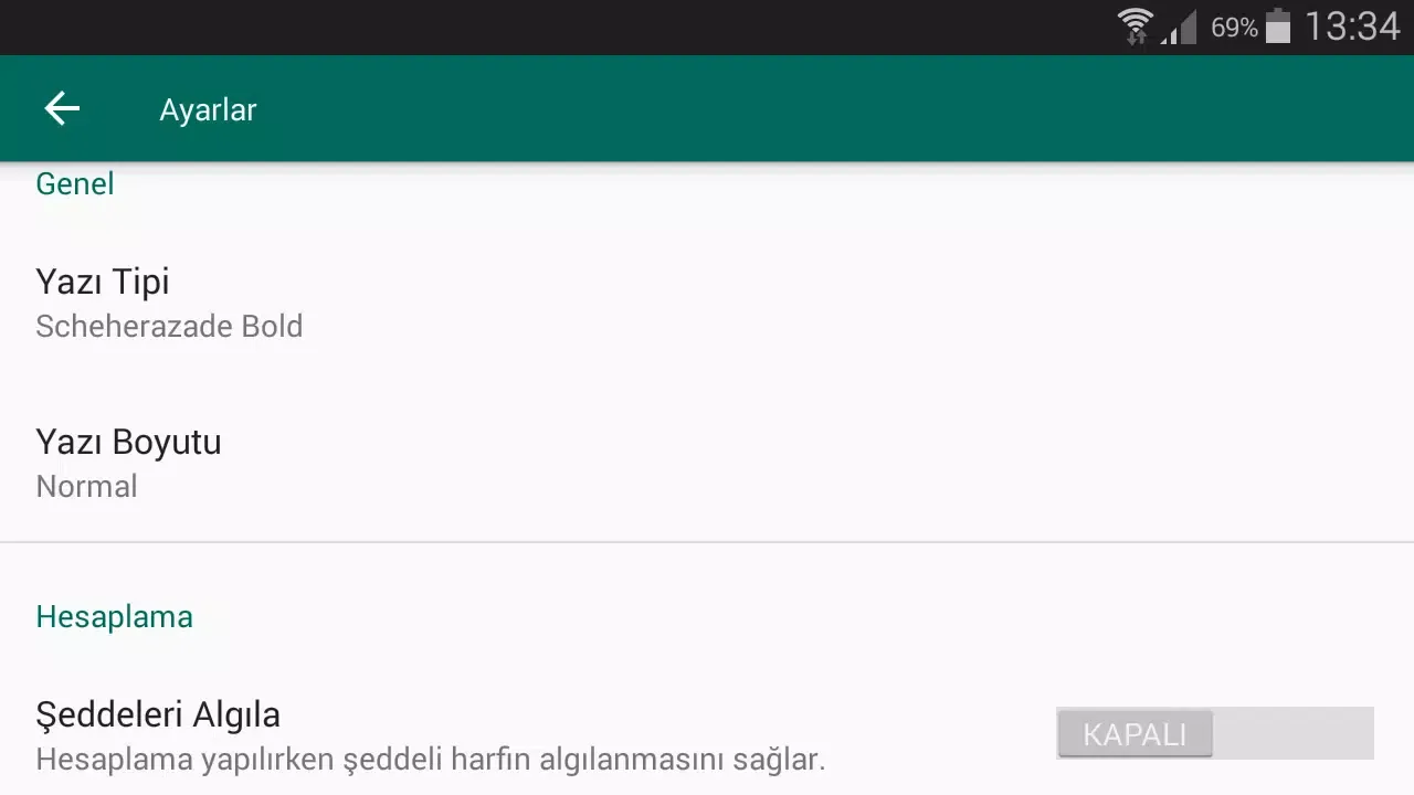Ebced Hesaplama Screenshots