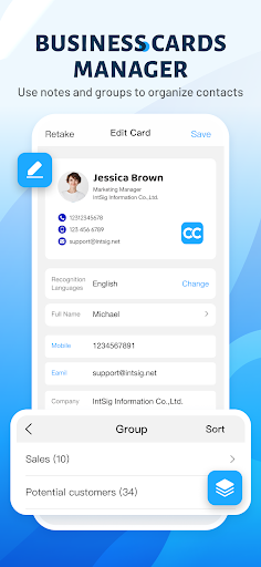 CamCard-Digital business carddes captures d'écran de l'application8