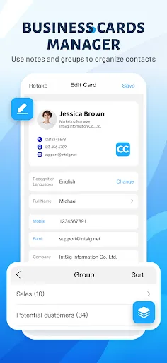 CamCard-Digital business card应用截图
