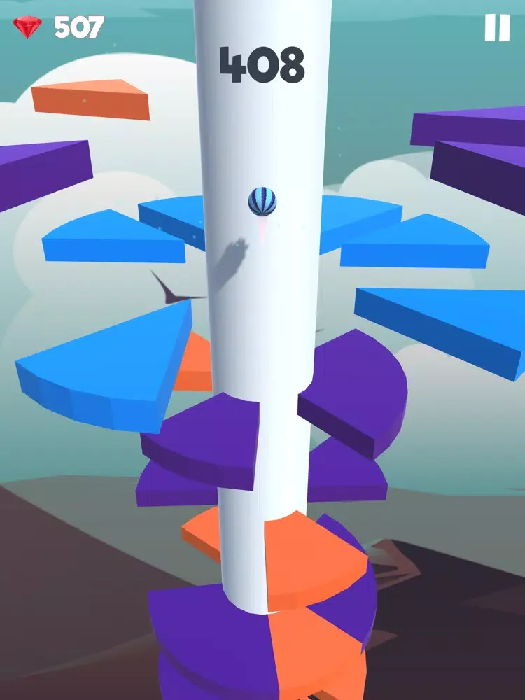 Super Helix Jumping Ball iPad 应用截图