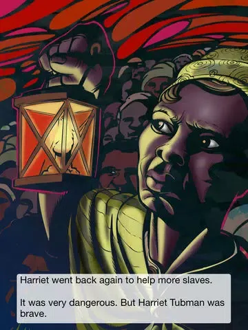 Tangkapan layar Harriet Tubman’s Road to Freedom iPad 