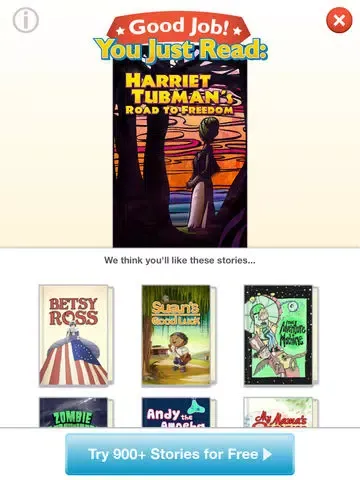 Tangkapan layar Harriet Tubman’s Road to Freedom iPad 