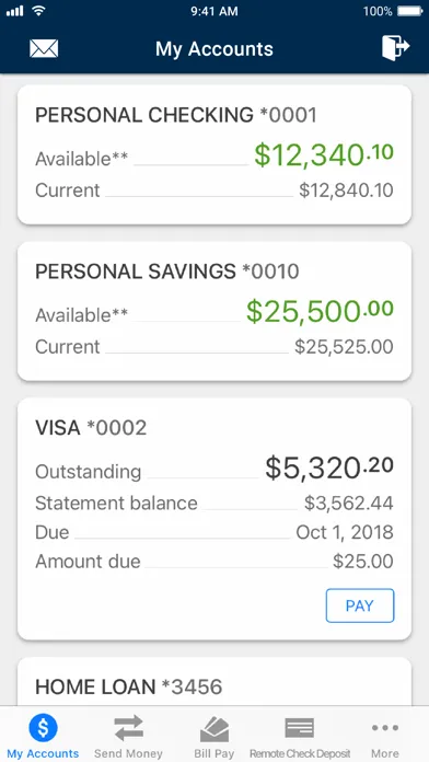 Captures d'écran de Liberty FCU Mobile
