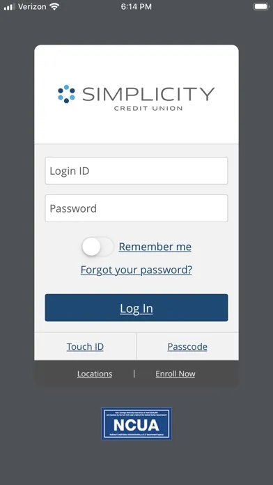 Capturas de pantalla de Simplicity Credit Union Mobile