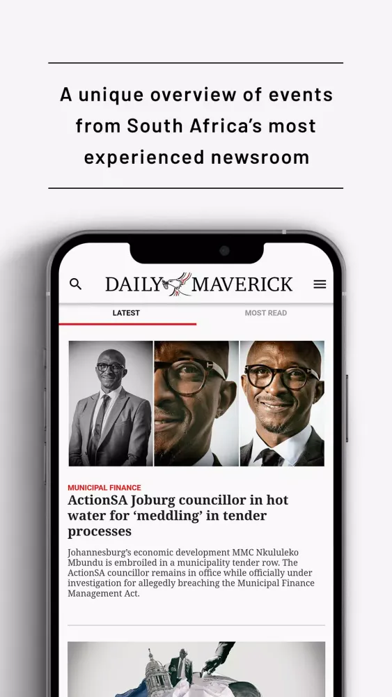 Capturas de pantalla de Daily Maverick
